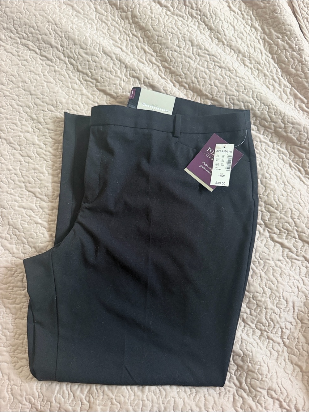 Roz & Ali Men’s Black Flat Front Dress Shorts